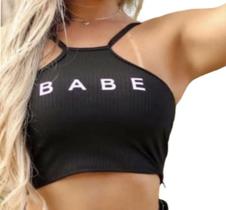 Blusa cropped feminino top blusinha babe moda blogueira