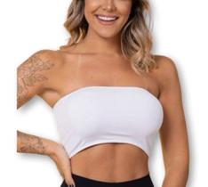 Blusa cropped feminino top faixa com bojo fashion