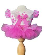 Blusa Cropped Floral Pink Malloo para cachorro e gato