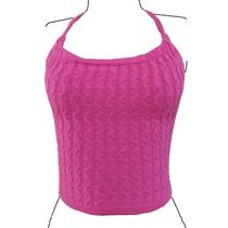 Blusa Cropped Frente Única Trança Feminina - Katlen