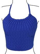 Blusa Cropped Frente Única Trança Feminina - Katlen