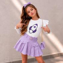 Blusa Cropped Infantil Emilly Vick Dos Rosas Outono Inverno Blusa Cropped Infantil Emilly Vick Dos Rosas Outono Inverno