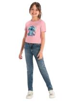 Blusa Cropped Infantil Menina do Stitch Brandili Blusa Cropped Infantil Menina do Stitch Brandili