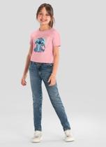 Blusa cropped infantil menina do Stitch Brandili Blusa cropped infantil menina do Stitch Brandili
