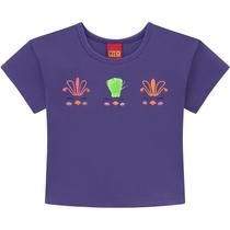 Blusa Cropped Infantil Menina Kyly