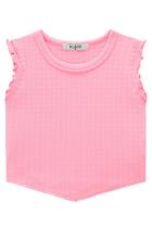 Blusa Cropped Infantil Regata em Canelado - Kukiê