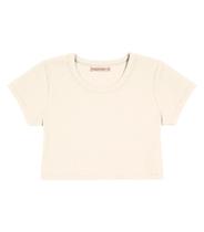 Blusa Cropped Infantil Ribana Canelada Trick Nick Bege