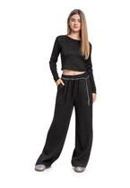 Blusa Cropped Juvenil em Malha Lurex Gloss