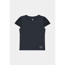 Blusa Cropped Juvenil Pink Soda em Malha Viscose e Paetê - Preto Blusa Cropped Juvenil Pink Soda em Malha Viscose e Paetê - Preto