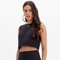 Blusa Cropped Lança Perfume Ou25 Preto Feminino Blusa Cropped Lança Perfume Ou25 Preto Feminino