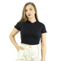 Blusa Cropped Lecimar Gola Redonda - 1703342