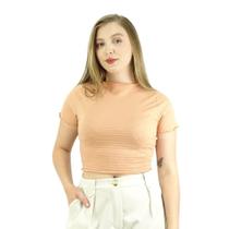 Blusa Cropped Lecimar Gola Redonda - 1703342