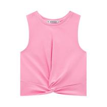 Blusa Cropped Lilimoon em Canelado na cor Off White