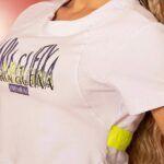 Blusa cropped logo premium maria gueixa