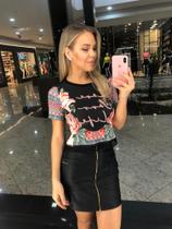 Blusa Cropped Love your Life