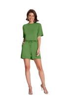 Blusa Cropped Lunender Malha Verde