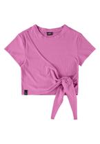 Blusa Cropped Manga Curta Infantil Gloss