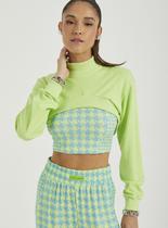 Blusa Cropped Manga Longa Sport Studio Blusa Cropped Manga Longa Sport Studio