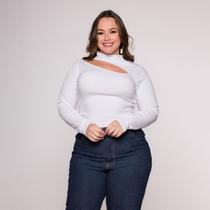 Blusa Cropped manga longa vazado lateral Blusa Cropped manga longa vazado lateral