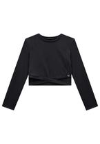 Blusa Cropped Manga Longa Vic Vicky