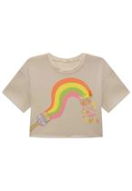 Blusa Cropped Menina Estampada Infanti