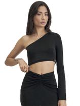 Blusa Cropped Nula Manga 3637