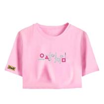 Blusa Cropped Personalizado Round 6 - Rosa Blusa Cropped Personalizado Round 6 - Rosa