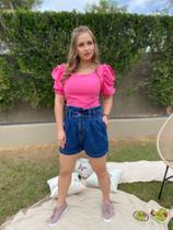 Blusa Cropped Pink - Tamanho M Blusa Cropped Pink - Tamanho M