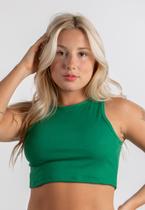 Blusa Cropped Regata Diluxo Ribana Canelado