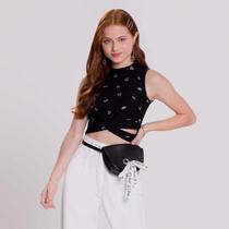 Blusa cropped regata estampada feminina lunender hits ref: 44547 12/18