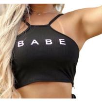 Blusa cropped top blusinha babe moda fashion