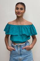 Blusa Cropped Verde Claro Blusa Cropped Verde Claro