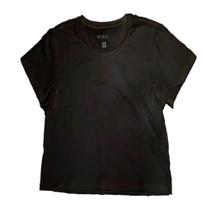 Blusa croppede mc basic+, em malha algodão, ref r047 preto p Blusa croppede mc basic+, em malha algodão, ref r047 preto p