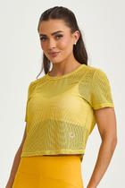 Blusa Curta Tela Jeri Respiravel Cajubrasil Amarelo Lumi