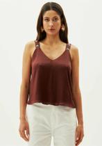 Blusa de alça com aplicação off (502bl007170) - m Blusa de alça com aplicação off (502bl007170) - m