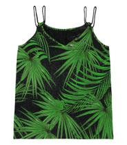 Blusa de Alça Feminina Estampada/folhas Rovitex