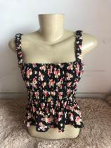 Blusa de alça lastek estampada Blusa de alça lastek estampada