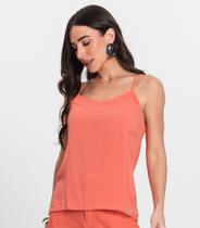 Blusa De Alças Feminina Linho Strong Endless Laranja
