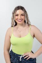 Blusa De Alcinha Com Bojo Verde Lima