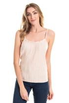 Blusa de Alcinha com Regular em Tecido Plissado Blusa de Alcinha com Regular em Tecido Plissado
