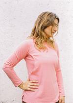 Blusa de Amamentação Sweet Home Rosa Coral - Conforto e Estilo Blusa de Amamentação Sweet Home Rosa Coral - Conforto e Estilo