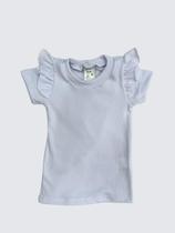 Blusa de Babado Feminina Infantil Verão