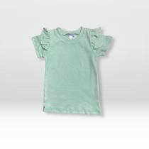 Blusa de Babado Feminina Infantil Verão