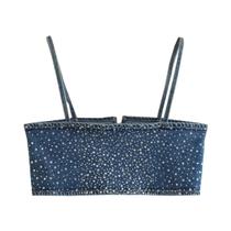 Blusa De Cetim Com Renda Amarela E Branca Para Mulheres, Tops Sexy E Elegantes LS9417