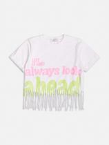 Blusa de franjas com strass momii.