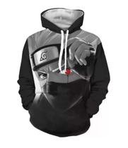 Blusa De Frio Agasalho Moletom Kakashi Naruto Akatsuki