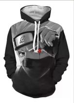 Blusa De Frio Agasalho Moletom Kakashi Naruto Akatsuki