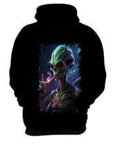 Blusa de Frio Alien ET Fumando Alienígena 1 Blusa de Frio Alien ET Fumando Alienígena 1