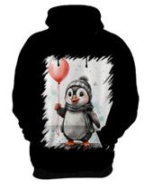 Blusa de Frio Bebê Pinguim com Balões Crianças 13