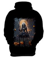 Blusa de Frio Bruxa Caveira Halloween 3